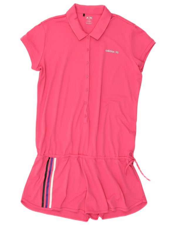 Adidas Womens Playsuit UK 18 XL Pink Polyester
