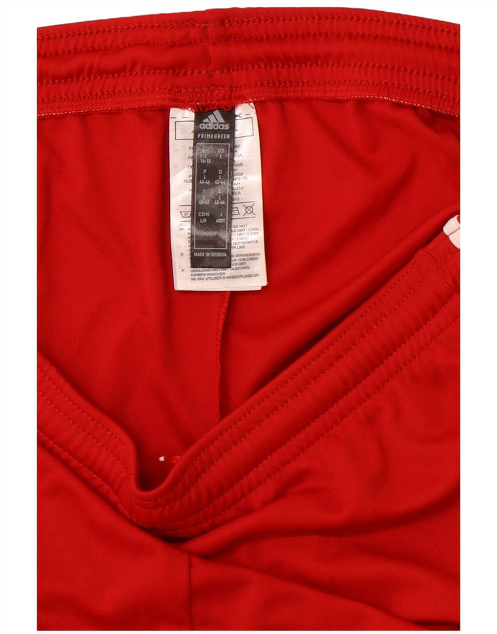 ADIDAS Womens Aeroready Sport Shorts UK 16/18 Large Red Polyester