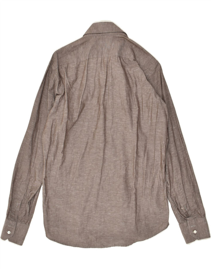 HUGO BOSS Mens Regular Fit Shirt Size 15 38 Medium Grey Flecked | Vintage Hugo Boss | Thrift | Second-Hand Hugo Boss | Used Clothing | Messina Hembry 