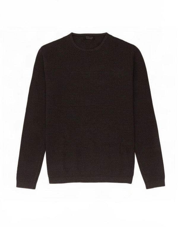 Zara Mens Crew Neck Jumper Sweater Small Grey
