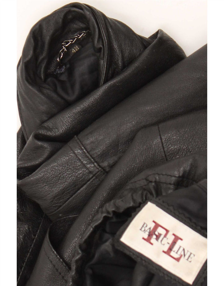 Vintage Mens Leather Jacket UK 42 XL Black