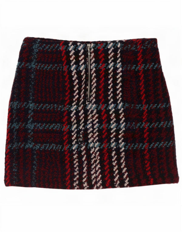 Marks & Spencer Womens Mini Skirt UK 16 Large W34 Multicoloured Check