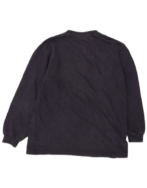 Adidas Boys Graphic Sweatshirt Jumper 15-16 Years Navy Blue