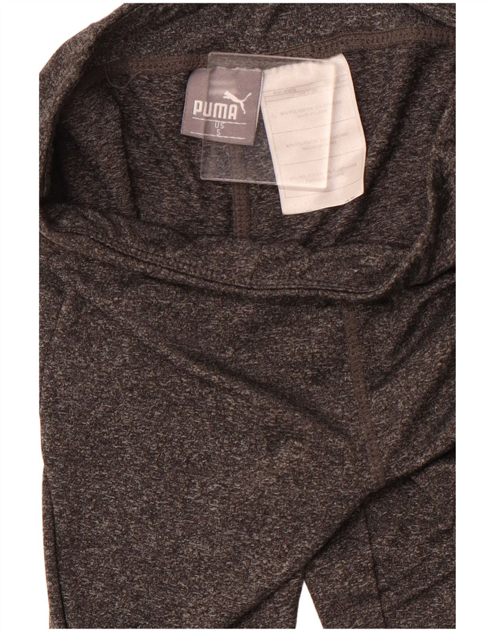 PUMA Girls Leggings 4-5 Years  Grey Flecked Polyester