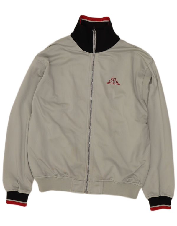 KAPPA Mens Tracksuit Top Jacket Small Grey