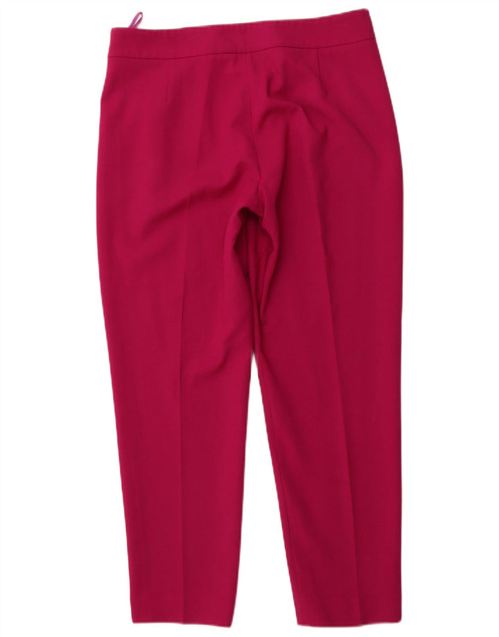 FRENCH CONNECTION Womens Pegged Casual Trousers UK 12 Medium W32 L26 Pink