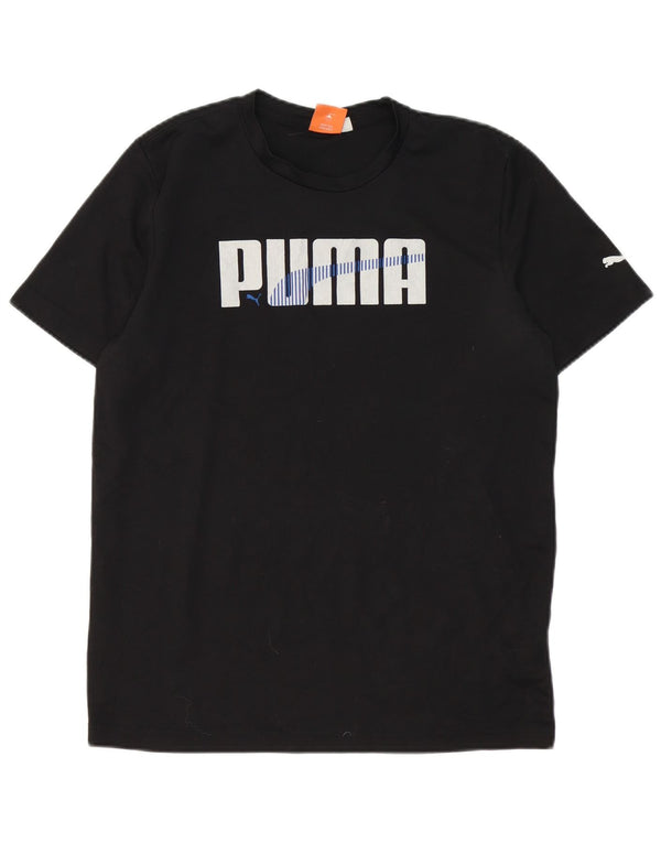 Puma Mens Graphic T-Shirt Top Small Black