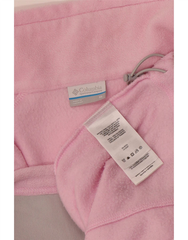 COLUMBIA Womens Fleece Jacket UK 18 XL Pink Polyester