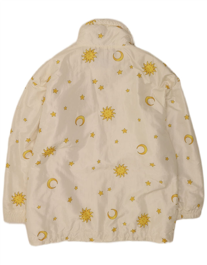 Carson Womens Graphic Pullover Windbreaker Jacket EU 40 Medium White