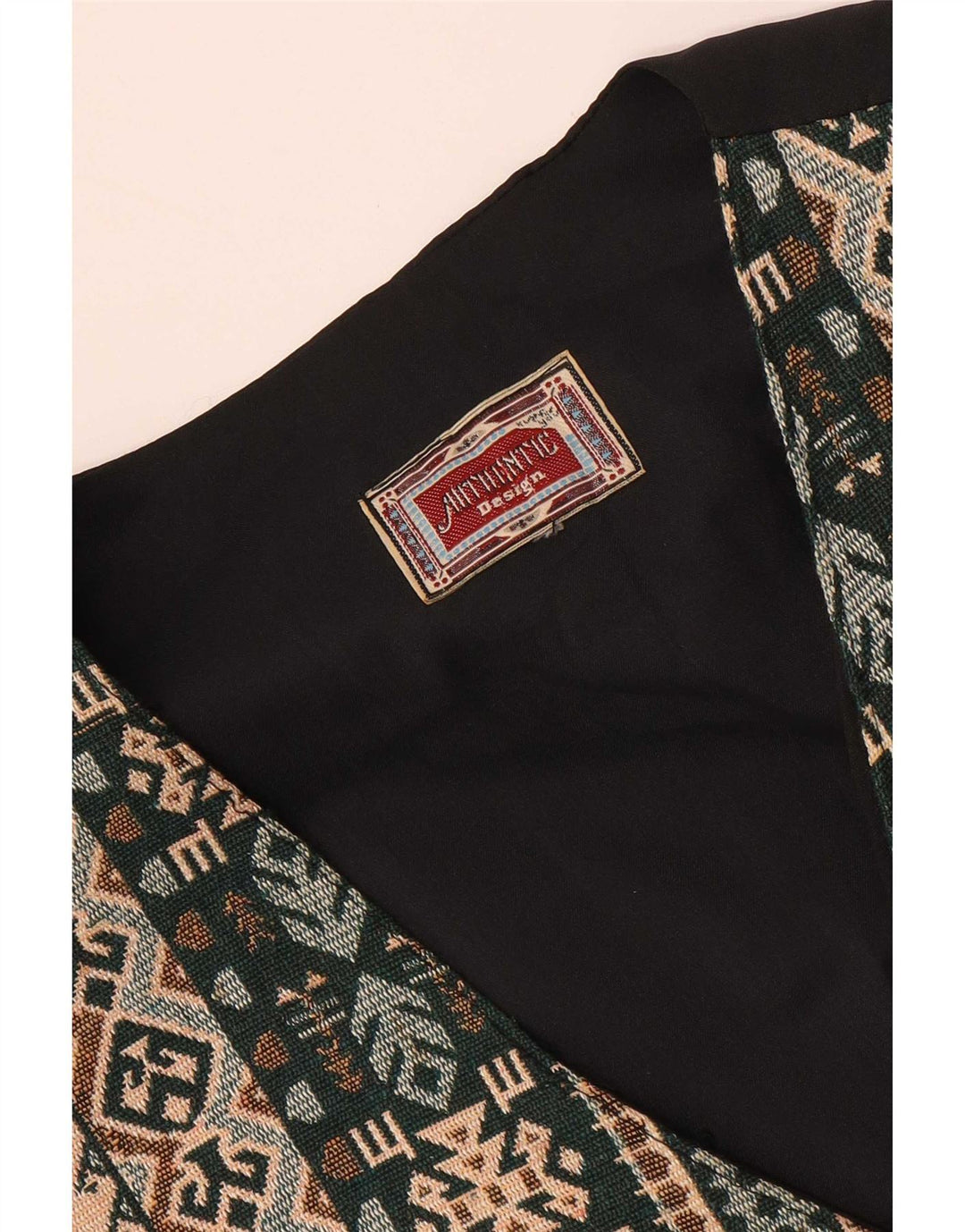 Authentic Mens Waistcoat Small Multicoloured Fair Isle
