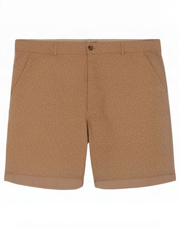 Marks & Spencer Womens Chino Shorts UK 18 XL W38 Beige Floral Cotton