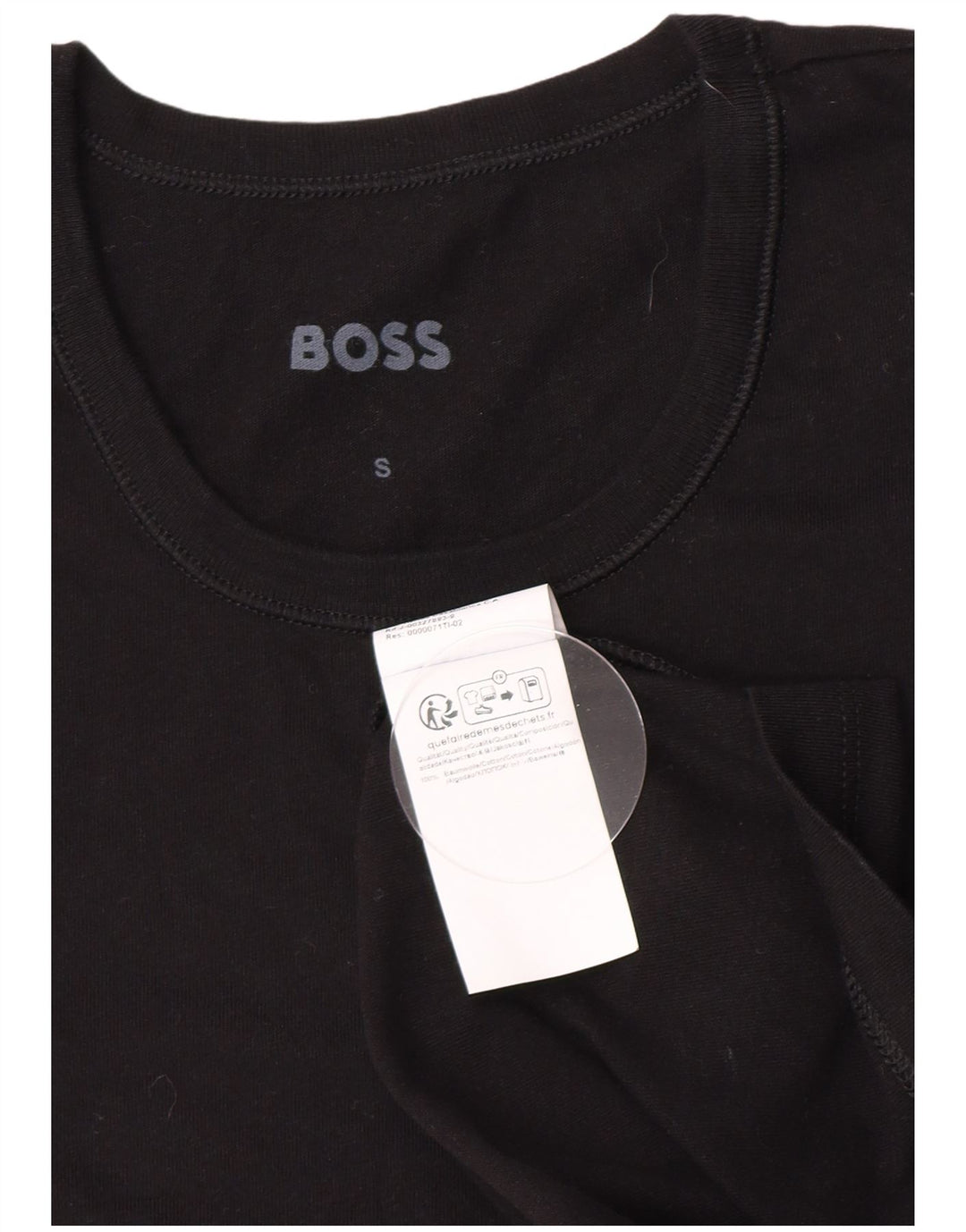 Hugo Boss Mens T-Shirt Top Small Black Cotton