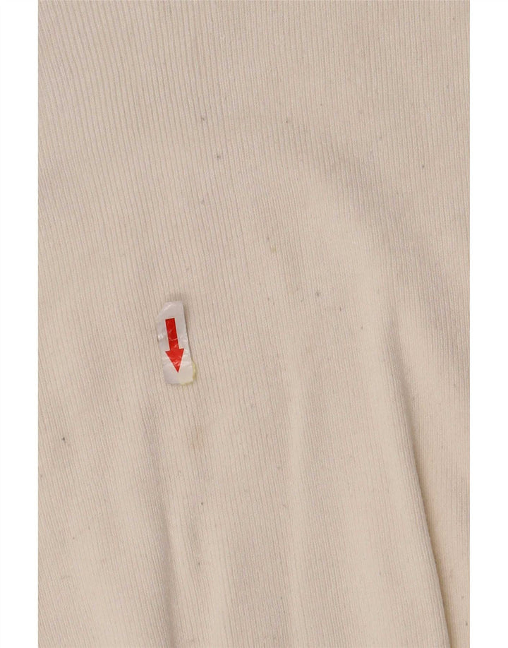 Marks & Spencer Womens Sleeveless Blouse Top UK 14 Medium Off White Viscose
