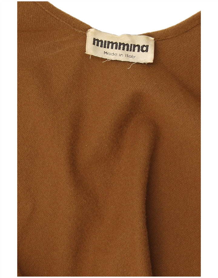 MIMMINA Womens Cape Cardigan Sweater One Size Beige