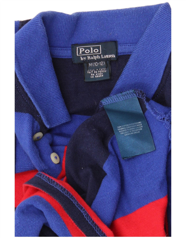 Polo Ralph Lauren Boys Polo Shirt 10-11 Years Medium Multicoloured Striped