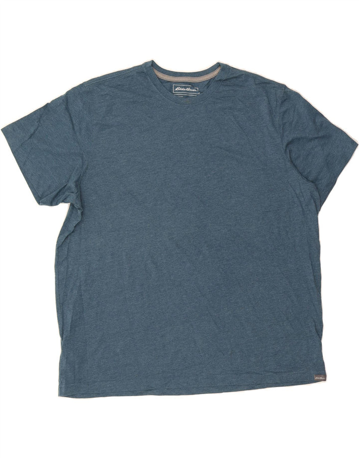 EDDIE BAUER Mens T-Shirt Top 2XL Blue Cotton Vintage Eddie Bauer and Second-Hand Eddie Bauer from Messina Hembry 