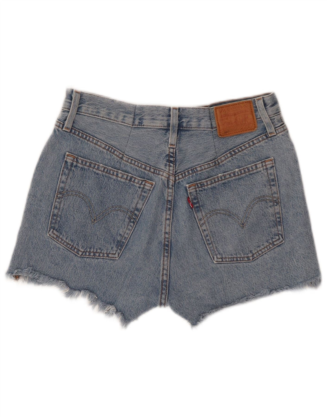 LEVI'S Womens 501 Denim Shorts W27 Small Blue Cotton