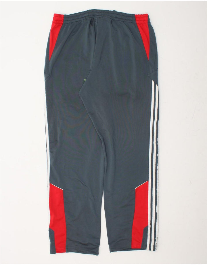 ADIDAS Mens Tracksuit Trousers UK 42/44 Large  Blue Colourblock Polyester