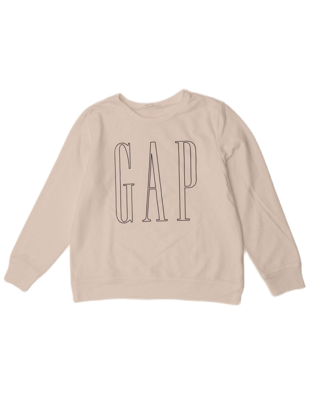 Gap Womens Graphic Oversized Sweatshirt Jumper UK 10 Small White