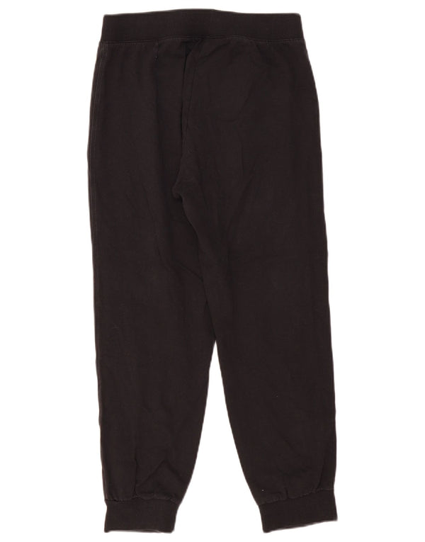Champion Womens Crop Tracksuit Trousers Joggers UK 12 Medium  Black Cotton