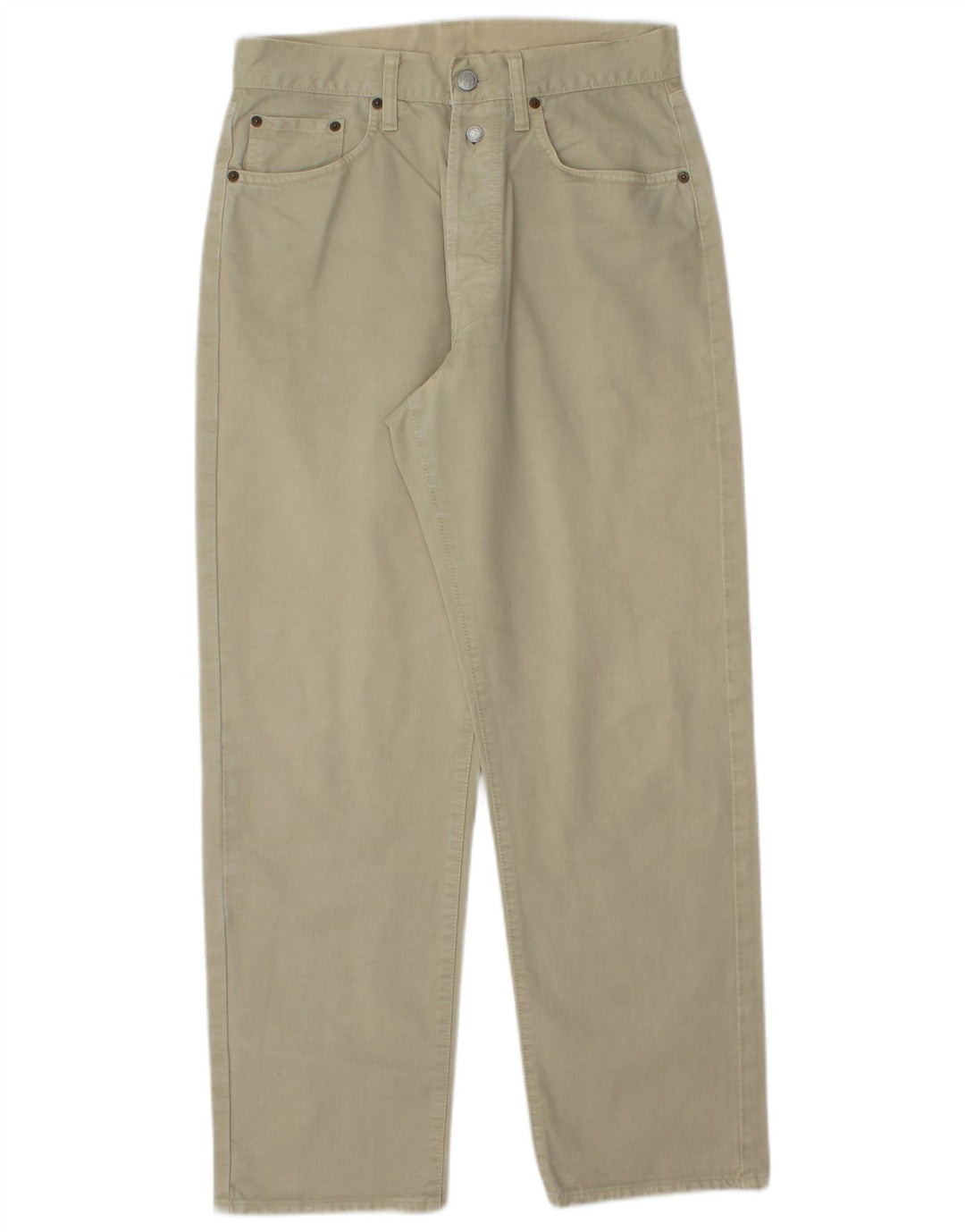 REPLAY Mens Tapered Casual Trousers W31 L30 Khaki Cotton