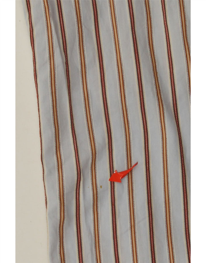 Camel Active Mens Short Sleeve Shirt XL Blue Striped Cotton