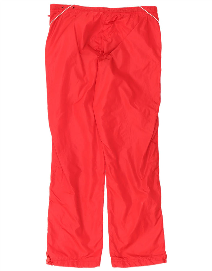 NIKE Mens Tracksuit Trousers Large  Red Nylon