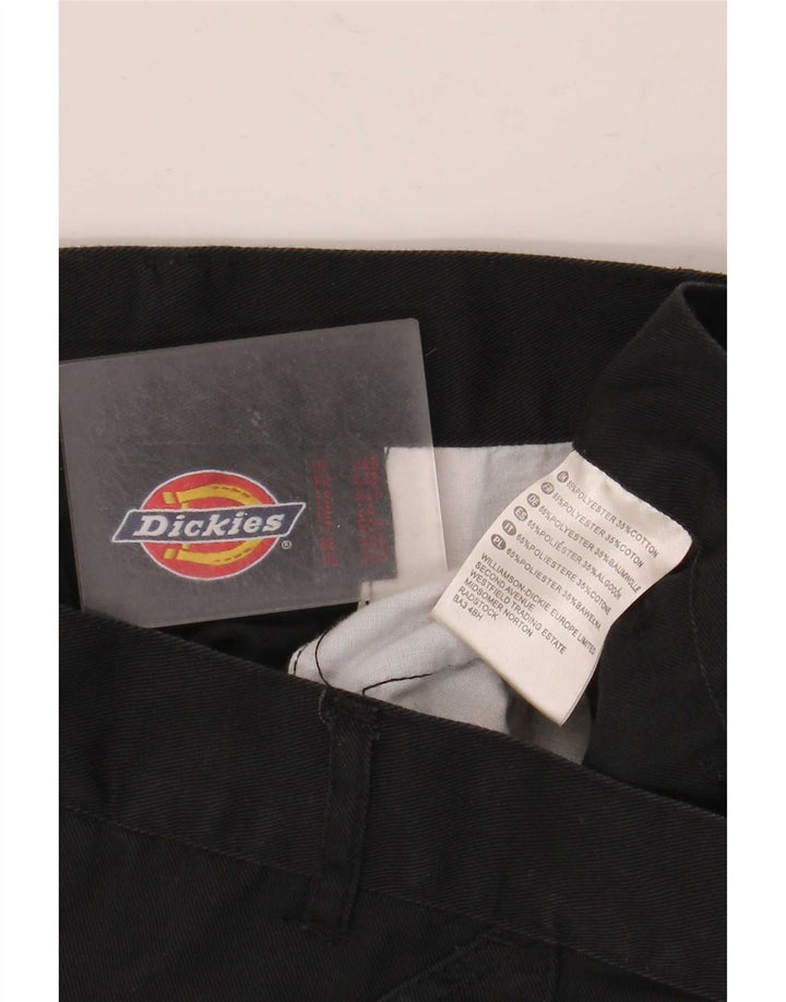Dickies Mens Straight Cargo Trousers W34 L30 Black Polyester