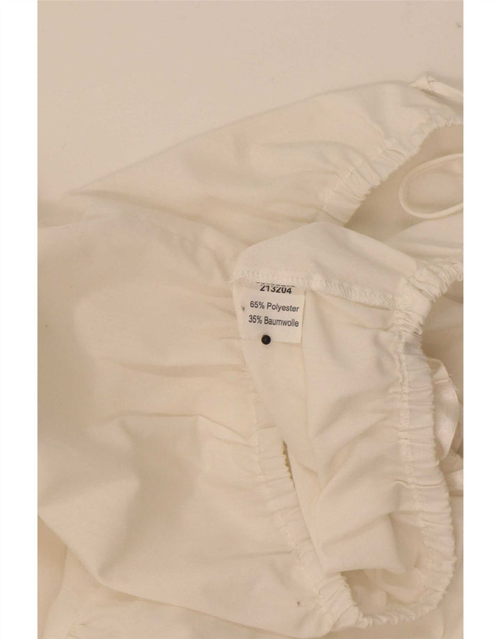 STOIBER Womens Trachten Crop Top EU 36 Small White Polyester