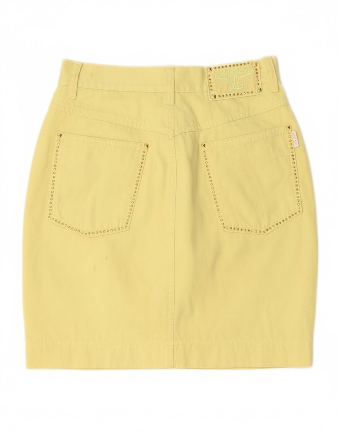 Laurel Womens Mini Skirt EU 38 Medium W28 Yellow Cotton