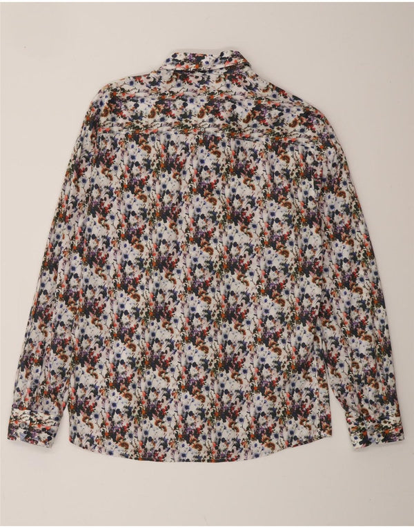 VINTAGE Mens Shirt Large Multicoloured Floral