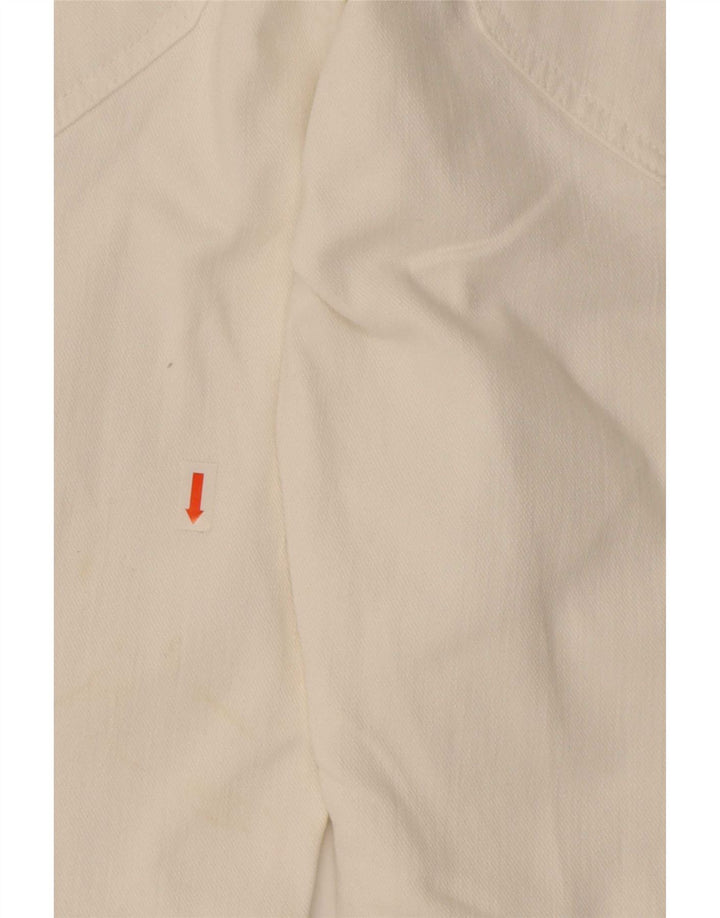 Lee Womens Norma Straight Jeans W31 L29 White Cotton