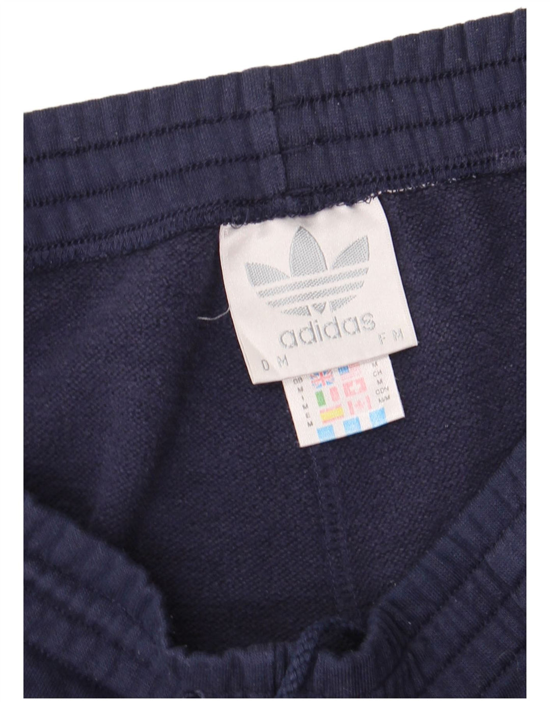 Adidas Mens Tracksuit Trousers Joggers Medium Navy Blue Polyester