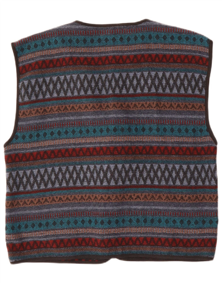 AVANTI Mens Waistcoat IT 56/58 2XL Multicoloured Geometric Acrylic