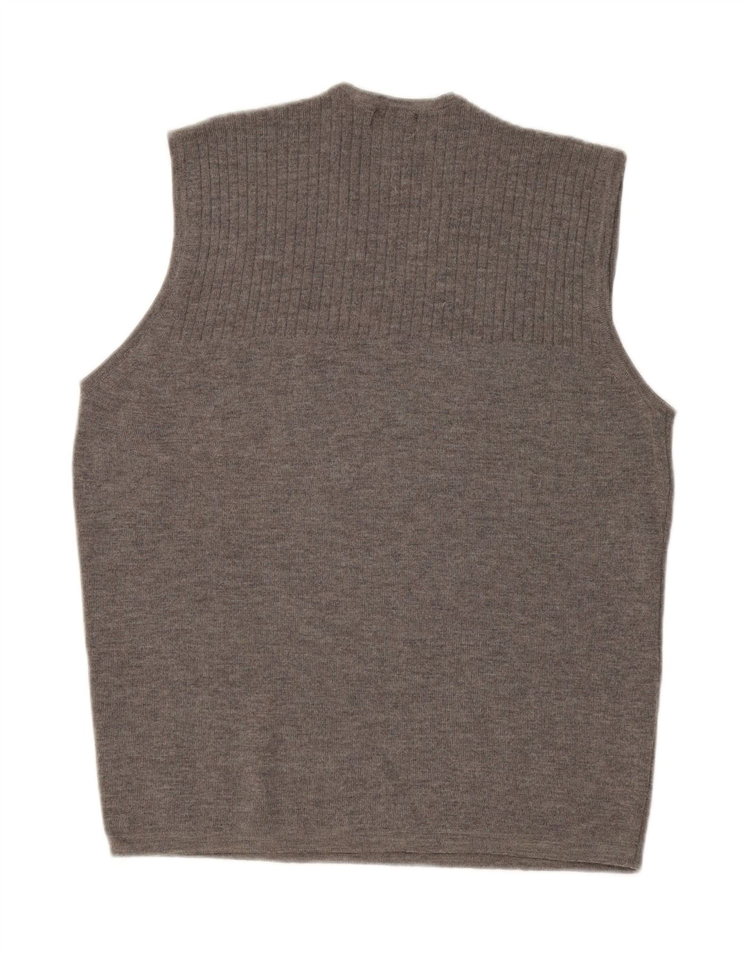 MASSIMO DUTTI Mens Vest Tank Top XL Grey New Wool