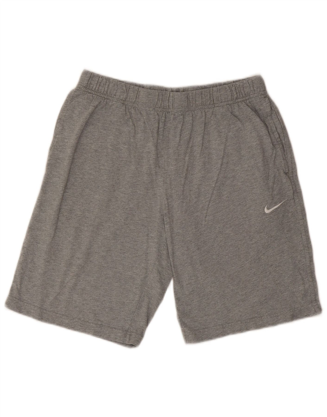 NIKE Mens Sport Shorts Large  Grey Cotton