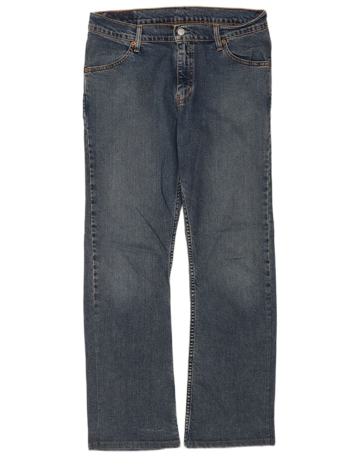Levi's Womens 560 Straight Jeans W30 L29 Blue Cotton