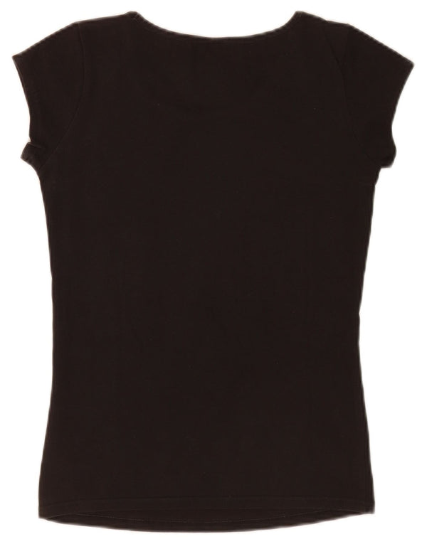 Nike Womens Graphic T-Shirt Top UK 10/12 Medium Black