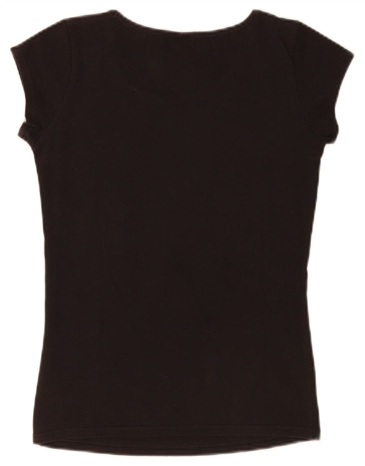 Nike Womens Graphic T-Shirt Top UK 10/12 Medium Black