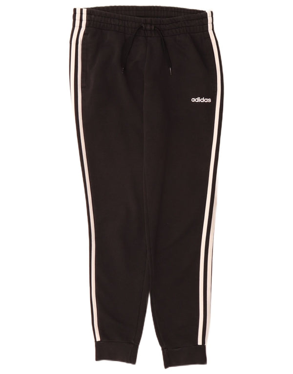 Adidas Womens Tracksuit Trousers Joggers UK 12/14 Medium Black Cotton