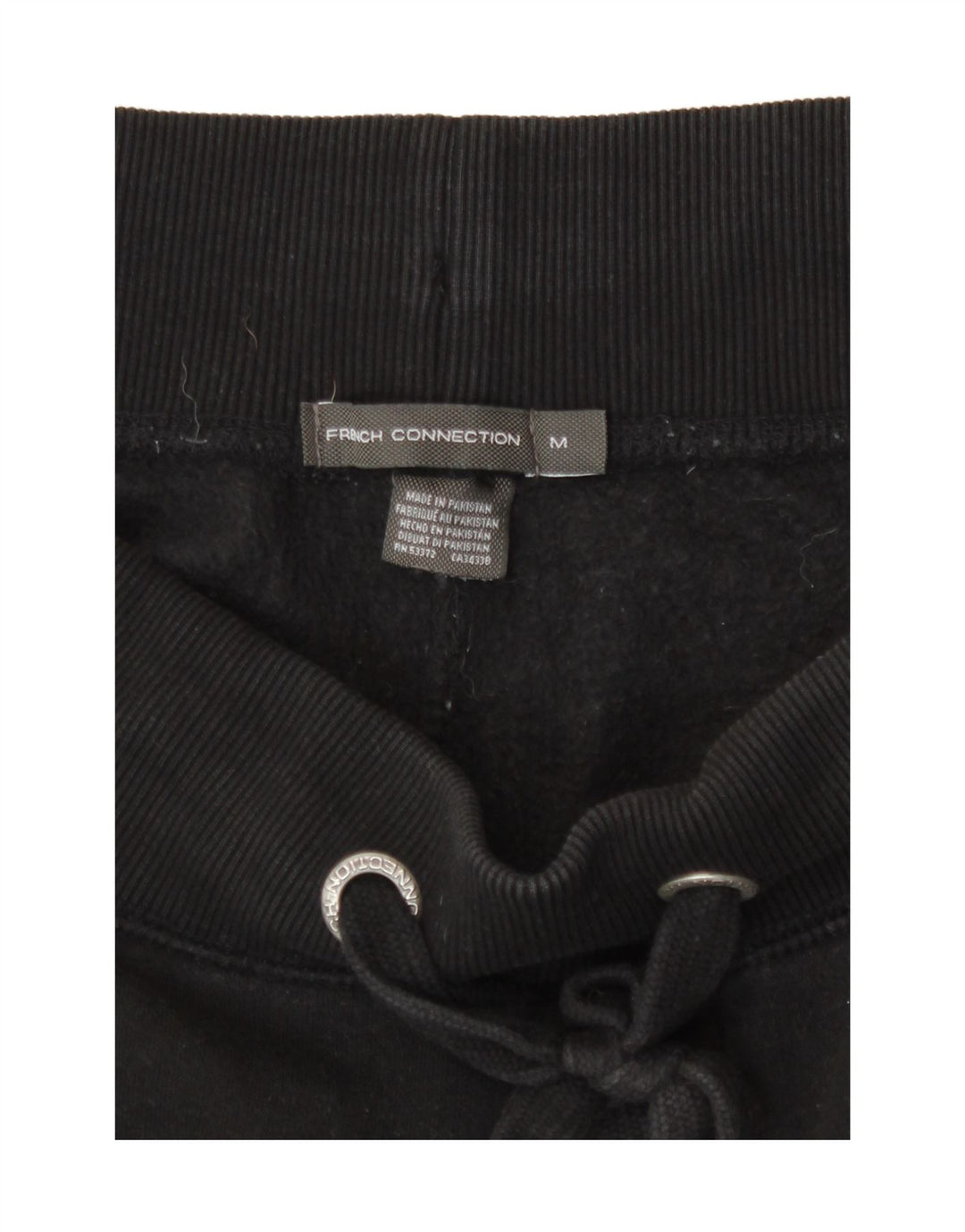 French Connection Mens Graphic Tracksuit Trousers Joggers Medium Black