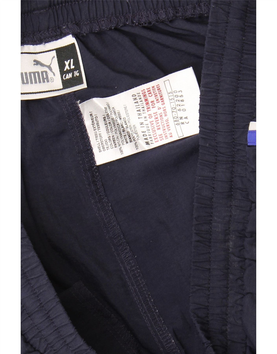 PUMA Mens Tracksuit Trousers XL Navy Blue Nylon