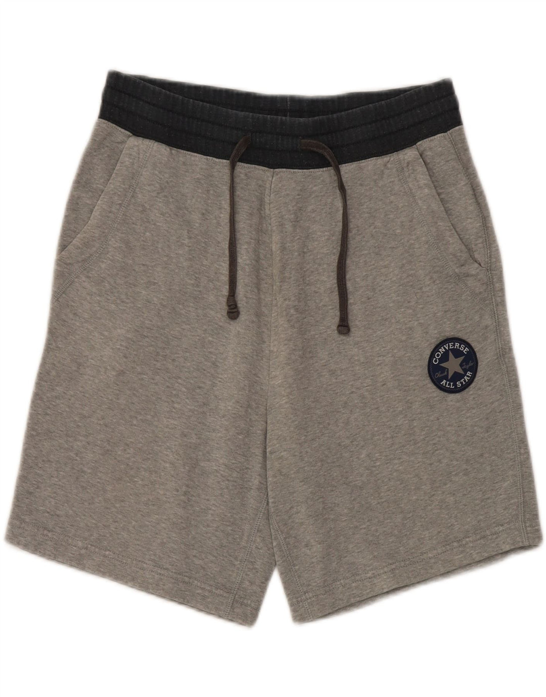 Converse Mens Sport Shorts Small Grey Colourblock Cotton