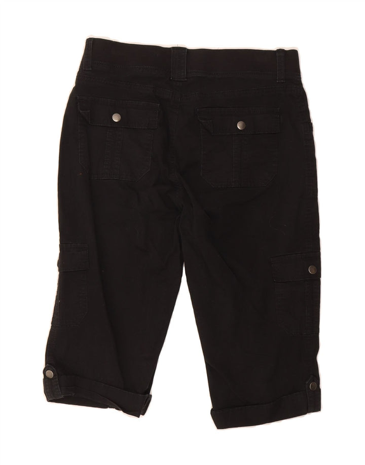 LEE Womens Relaxed Fit Bermuda Cargo Shorts US 6 Medium W33  Black Cotton Vintage Lee and Second-Hand Lee from Messina Hembry 