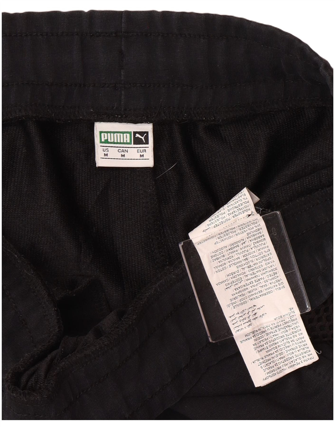 PUMA Mens Graphic Tracksuit Trousers Joggers Medium  Navy Blue Colourblock