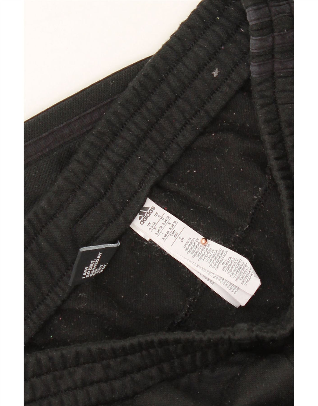 ADIDAS Womens Tracksuit Trousers UK 8/10 Small Black Polyester Vintage Adidas and Second-Hand Adidas from Messina Hembry 