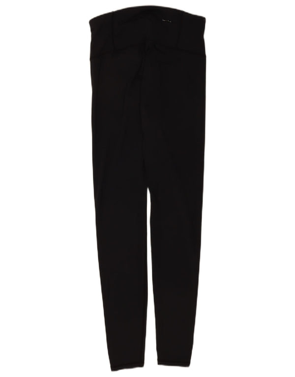 Superdry Womens Graphic Leggings UK 10 Small  Black Polyester