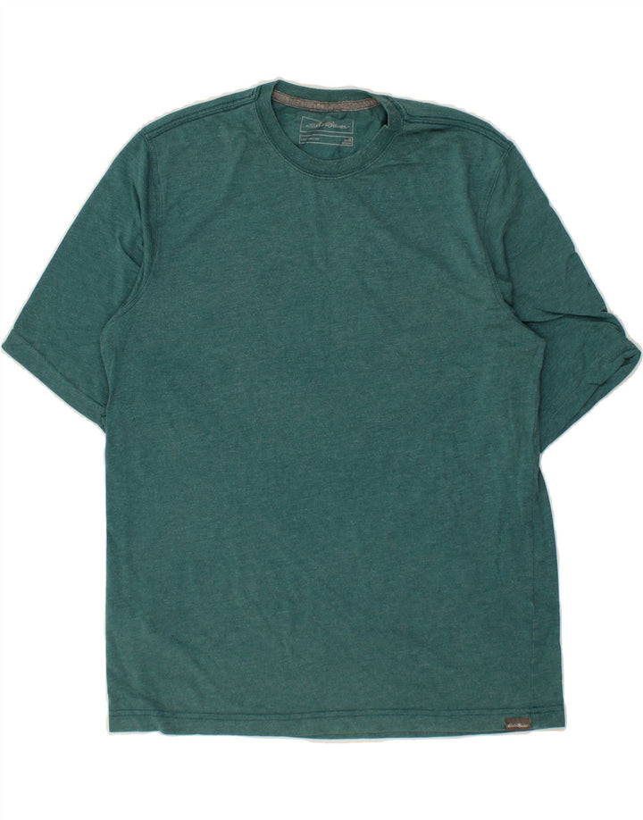 EDDIE BAUER Mens T-Shirt Medium Green Cotton Vintage Eddie Bauer and Second-Hand Eddie Bauer from Messina Hembry 