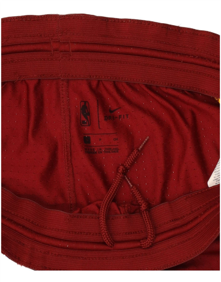 Nike Mens Sport Shorts Small  Burgundy Colourblock Polyester