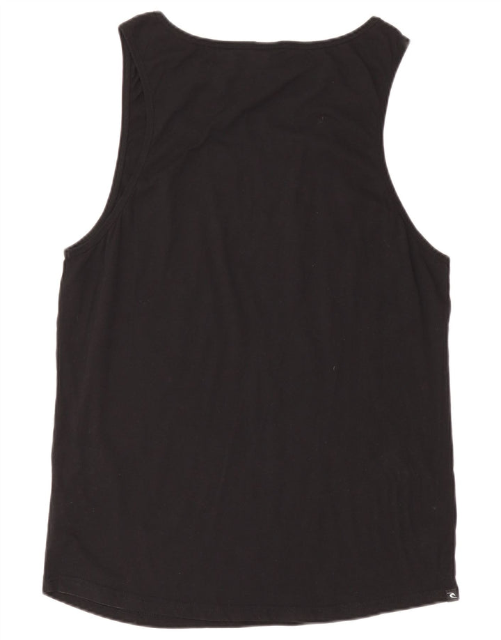 Rip Curl Mens Vest Top XL Black Cotton